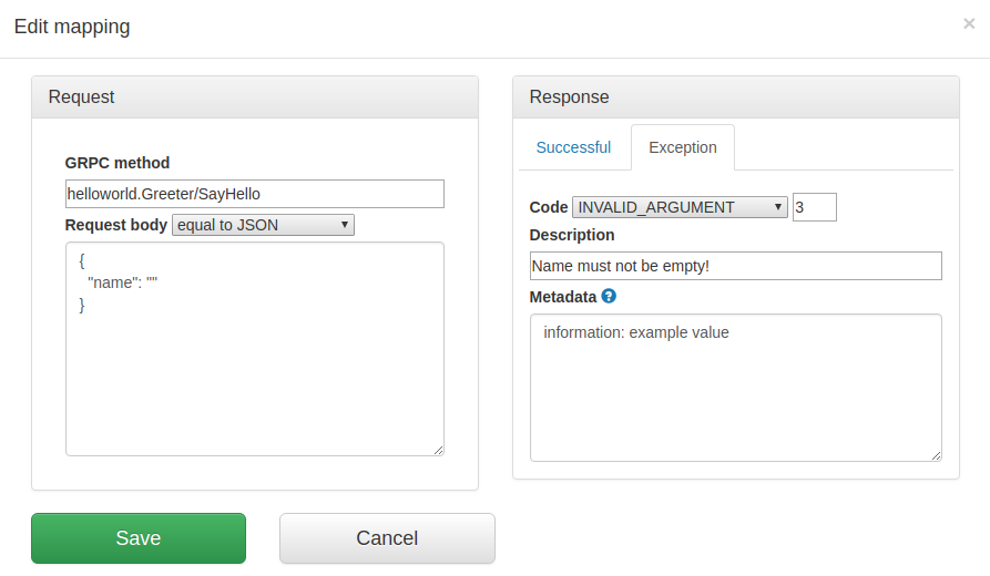 Edit gRPC status exception screenshot