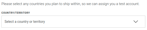 Select any countries you plan to ship within