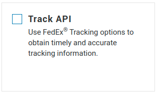 FedEx select Track API
